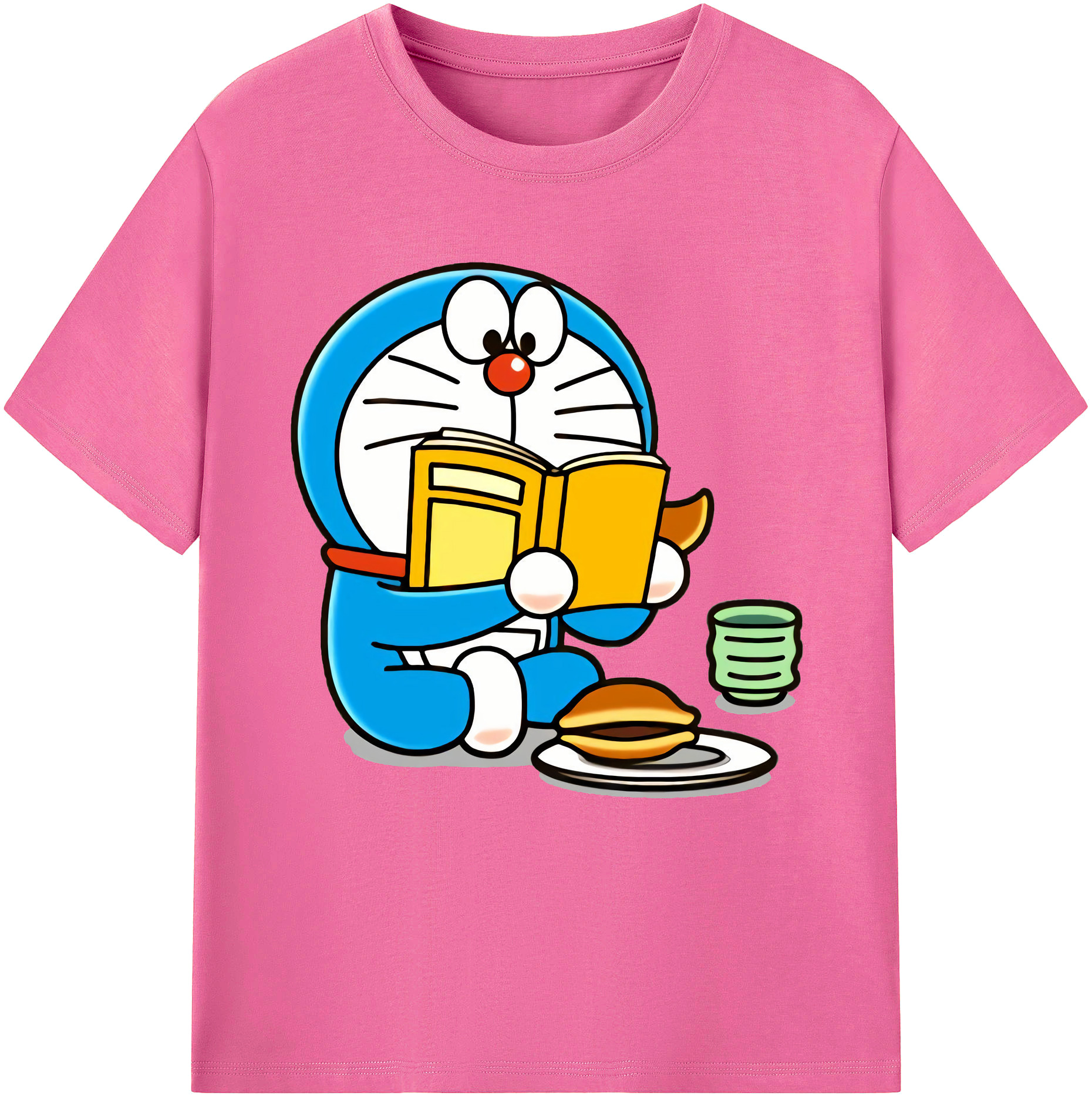 （画像用） ドラえもん Doraemon レディースカジュアルプリントTシャツ（綿100％）